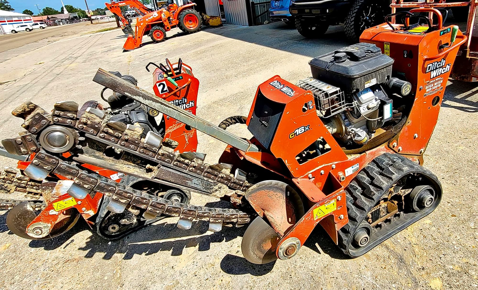 Rental equipment on the lot at Columbia Equipment Rental